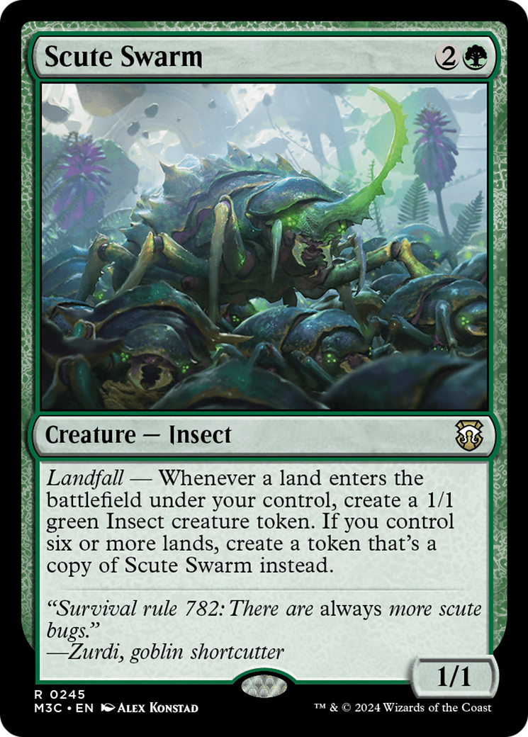 Scute Swarm (Ripple Foil) [Modern Horizons 3 Commander] | Gear Gaming Bentonville