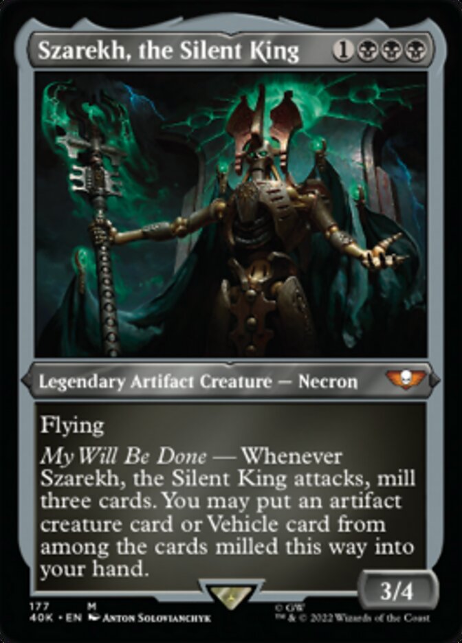Szarekh, the Silent King (Display Commander) (Surge Foil) [Warhammer 40,000] | Gear Gaming Bentonville