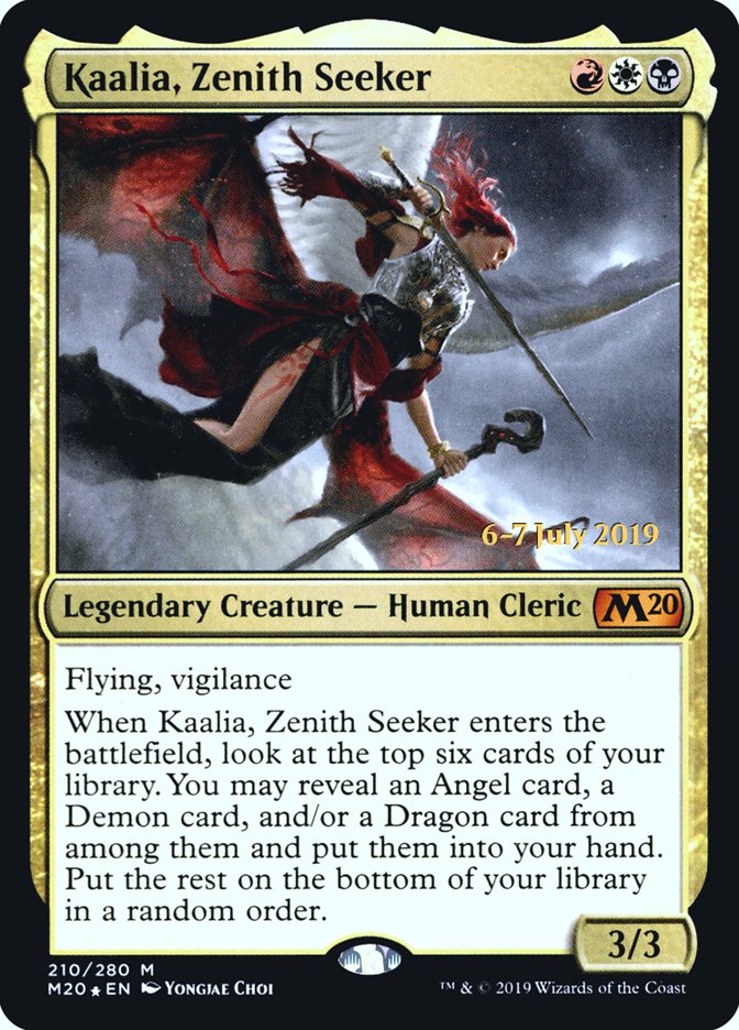 Kaalia, Zenith Seeker [Core Set 2020 Prerelease Promos] | Gear Gaming Bentonville