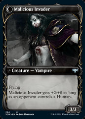 Innocent Traveler // Malicious Invader (Showcase Fang Frame) [Innistrad: Crimson Vow] | Gear Gaming Bentonville