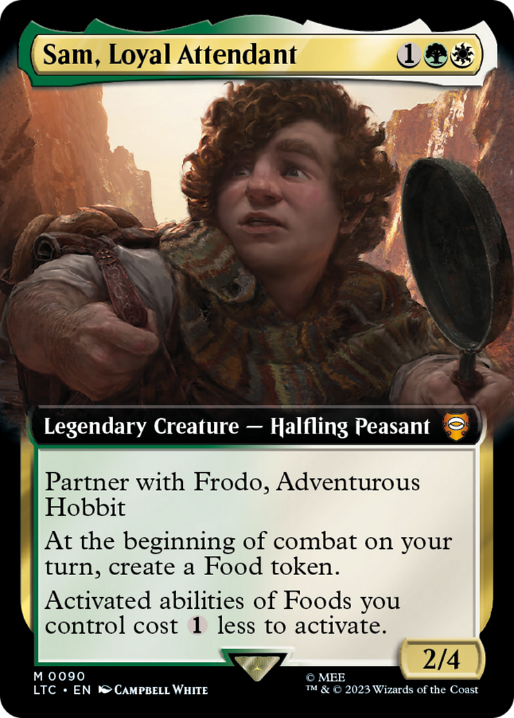 Sam, Loyal Attendant (Extended Art) [The Lord of the Rings: Tales of Middle-Earth Commander] | Gear Gaming Bentonville