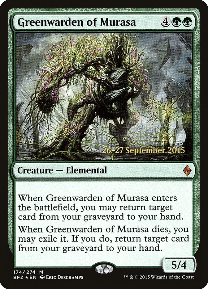 Greenwarden of Murasa [Battle for Zendikar Prerelease Promos] | Gear Gaming Bentonville