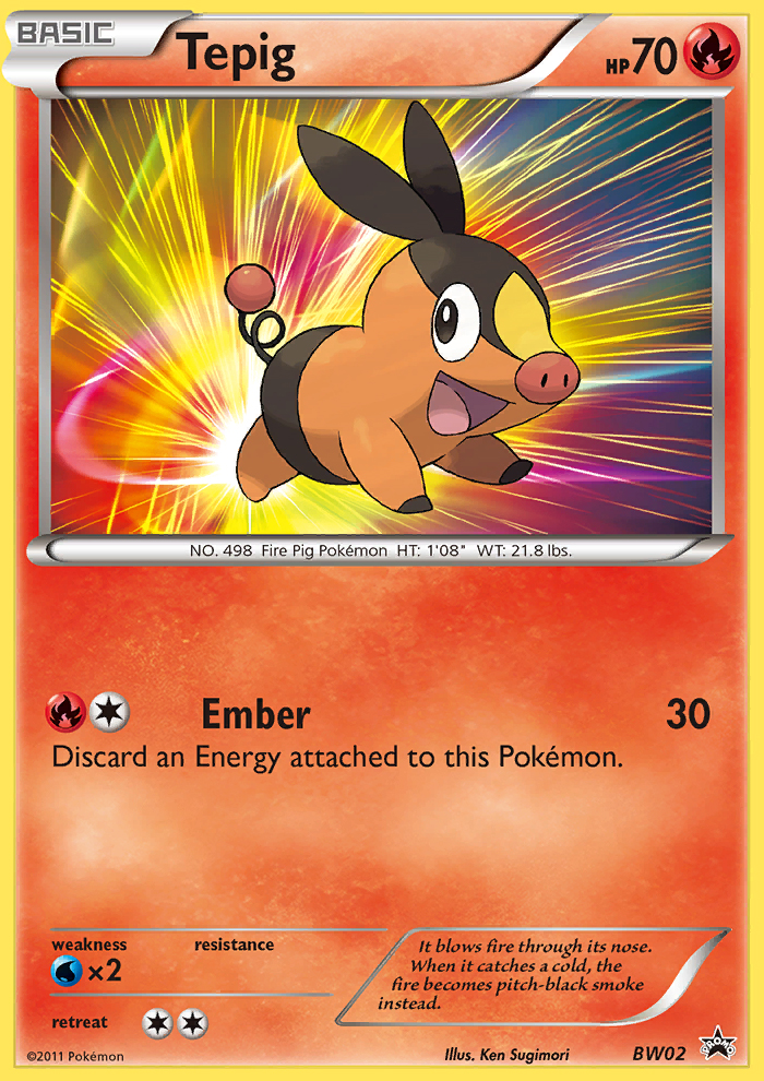 Tepig (BW02) [Black & White: Black Star Promos] | Gear Gaming Bentonville
