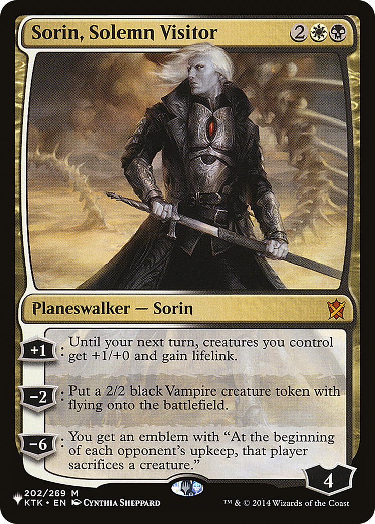 Sorin, Solemn Visitor [The List Reprints] | Gear Gaming Bentonville