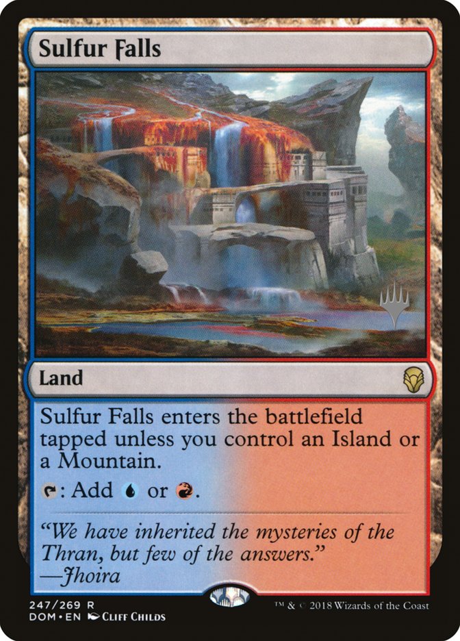 Sulfur Falls (Promo Pack) [Dominaria Promos] | Gear Gaming Bentonville