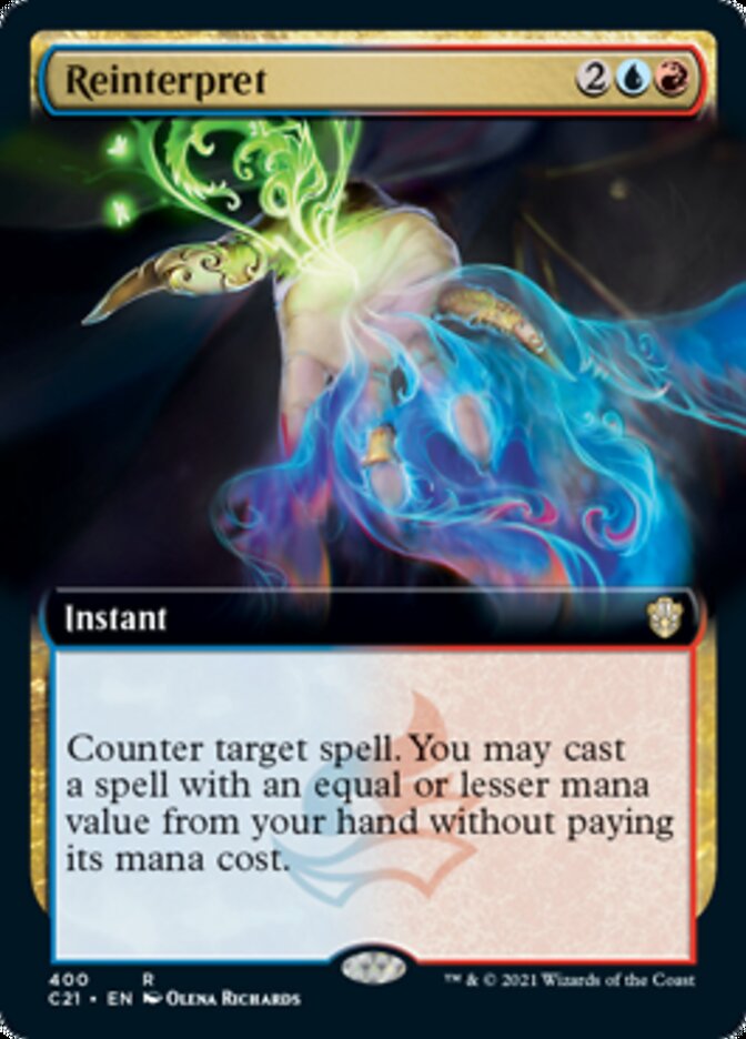 Reinterpret (Extended Art) [Commander 2021] | Gear Gaming Bentonville