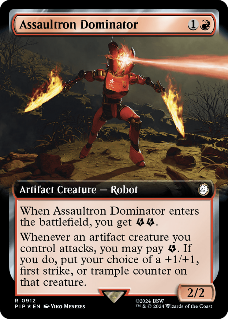 Assaultron Dominator (Extended Art) (Surge Foil) [Fallout] | Gear Gaming Bentonville