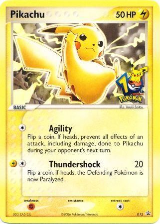 Pikachu (012) (10th Anniversary Promo) [Miscellaneous Cards] | Gear Gaming Bentonville