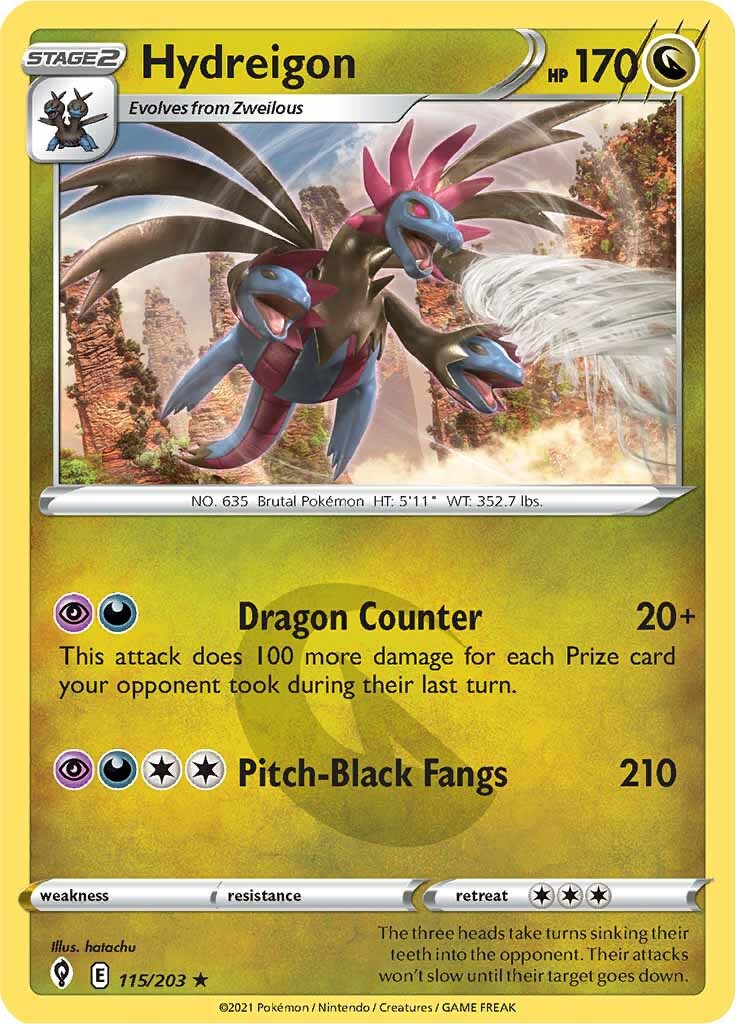 Hydreigon (115/203) [Sword & Shield: Evolving Skies] | Gear Gaming Bentonville