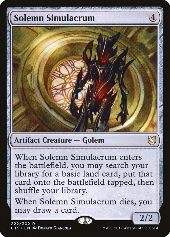 Solemn Simulacrum [Commander 2019] | Gear Gaming Bentonville