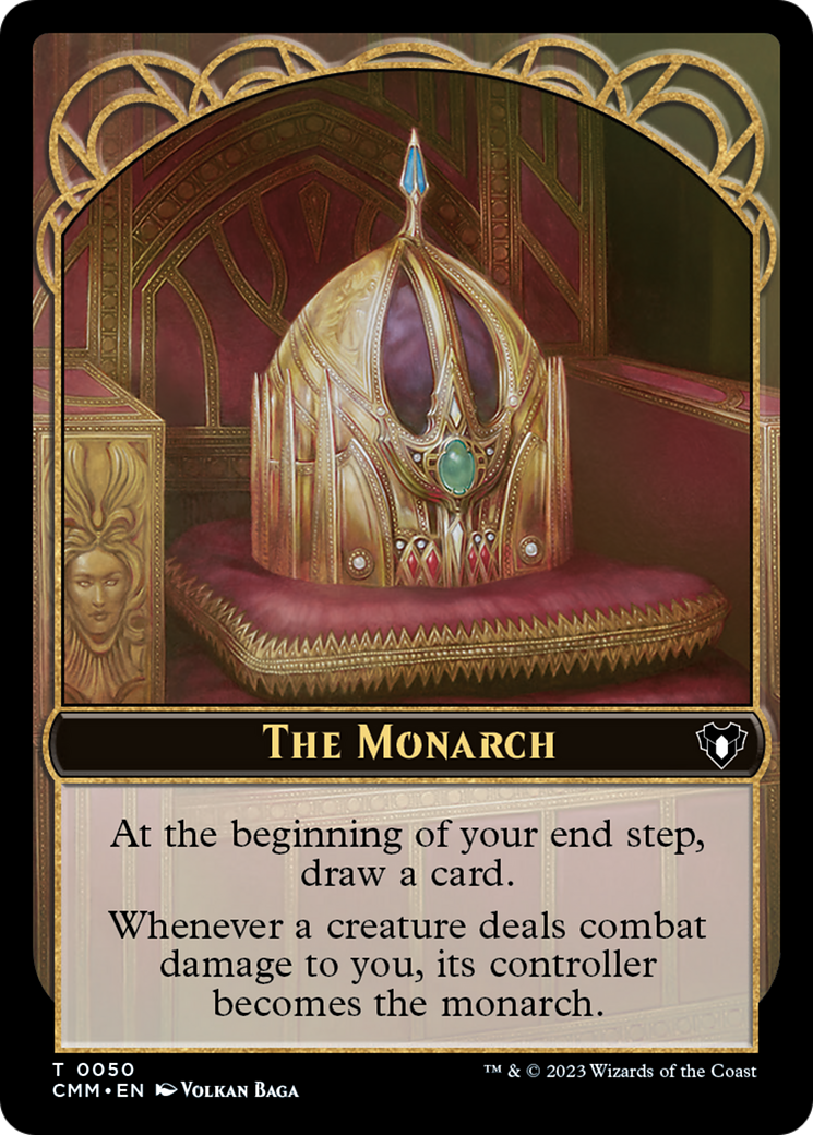 The Monarch // Dwarf Berserker Double-Sided Token [Commander Masters Tokens] | Gear Gaming Bentonville