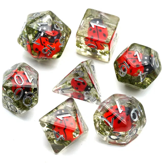 Lady Bug 7pcs Dice Set | Gear Gaming Bentonville