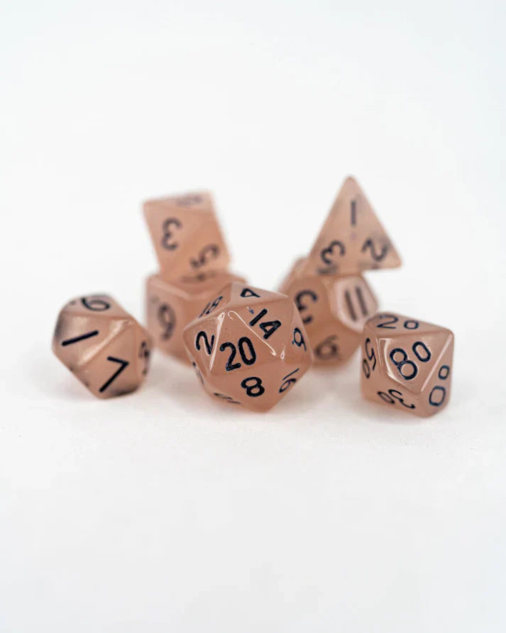 Goodberry | Glow in the Dark | 7 Piece Mini Acrylic Polyhedral Dice Set | Gear Gaming Bentonville