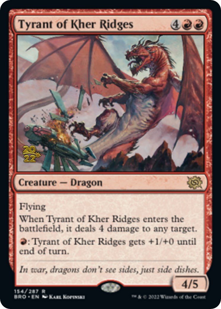 Tyrant of Kher Ridges [The Brothers' War Prerelease Promos] | Gear Gaming Bentonville