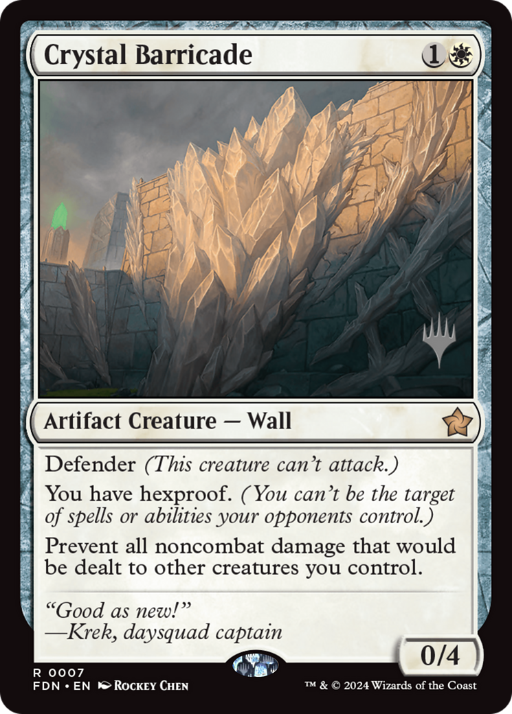 Crystal Barricade [Foundations Promos] | Gear Gaming Bentonville
