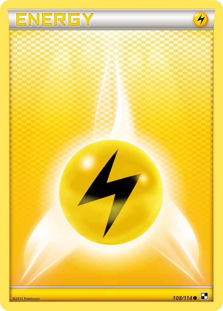 Lightning Energy (108/114) [Black & White: Base Set] | Gear Gaming Bentonville