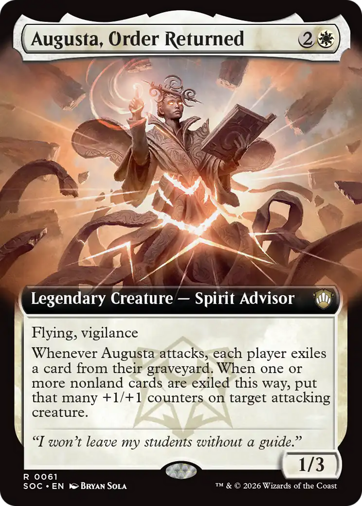 Augusta, Order Returned (Extended Art) [Secrets of Strixhaven Commander] | Gear Gaming Bentonville