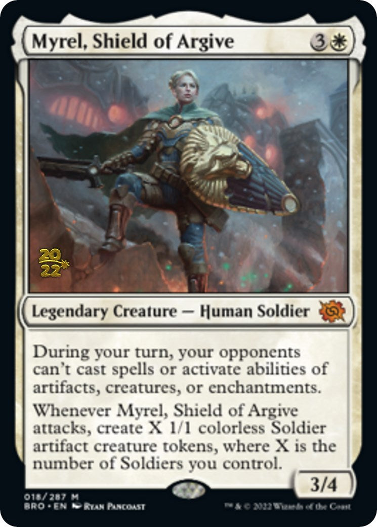 Myrel, Shield of Argive [The Brothers' War Prerelease Promos] | Gear Gaming Bentonville