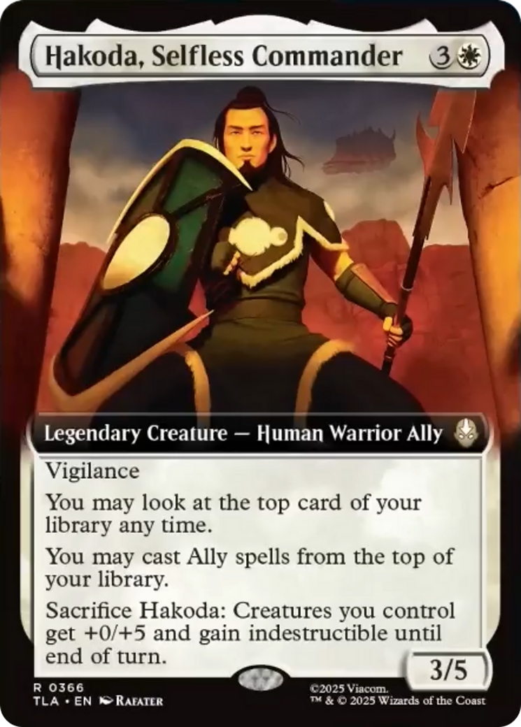 Hakoda, Selfless Commander (Extended Art) [Avatar: The Last Airbender] | Gear Gaming Bentonville