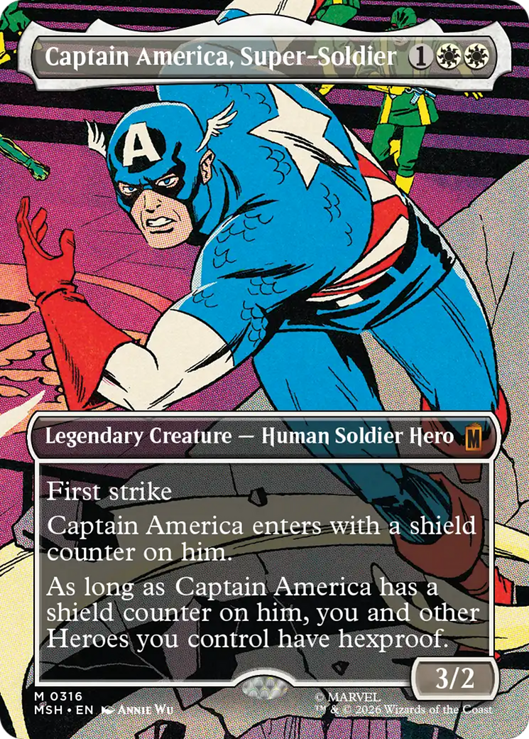Captain America, Super-Soldier (Borderless) (0316) [Marvel Super Heroes] | Gear Gaming Bentonville