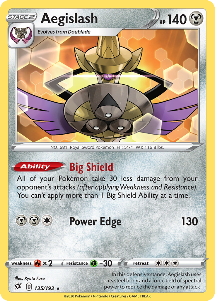 Aegislash (135/192) [Sword & Shield: Rebel Clash] | Gear Gaming Bentonville