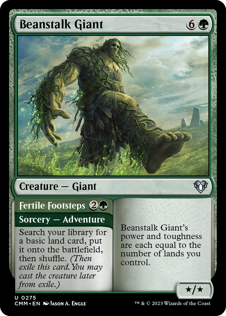 Beanstalk Giant // Fertile Footsteps [Commander Masters] | Gear Gaming Bentonville