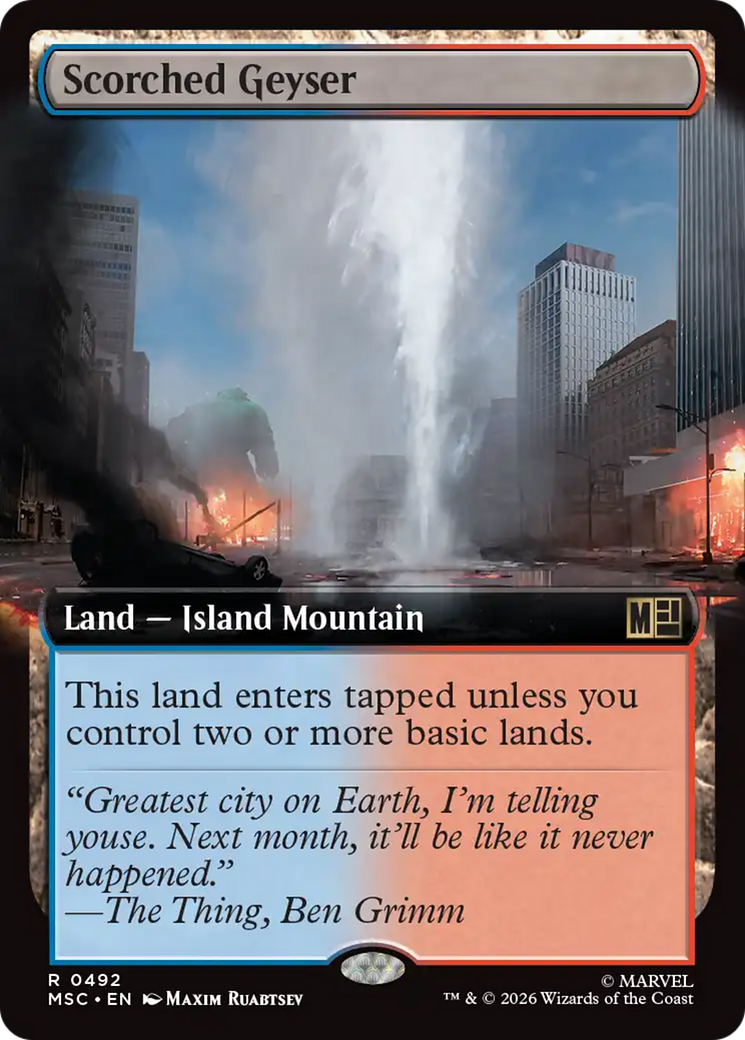 Scorched Geyser (Extended Art) [Marvel Super Heroes Commander] | Gear Gaming Bentonville