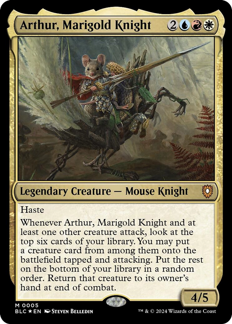 Arthur, Marigold Knight [Bloomburrow Commander] | Gear Gaming Bentonville