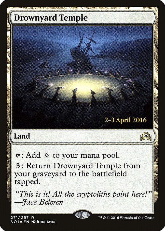 Drownyard Temple [Shadows over Innistrad Prerelease Promos] | Gear Gaming Bentonville