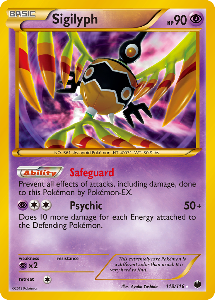 Sigilyph (118/116) [Black & White: Plasma Freeze] | Gear Gaming Bentonville