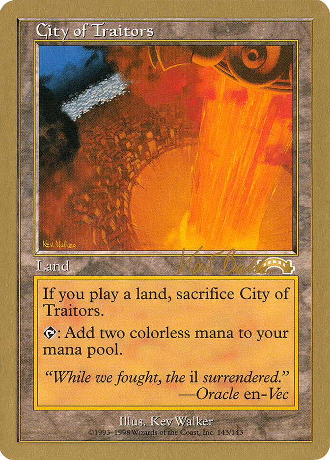 City of Traitors (Kai Budde) [World Championship Decks 1999] | Gear Gaming Bentonville