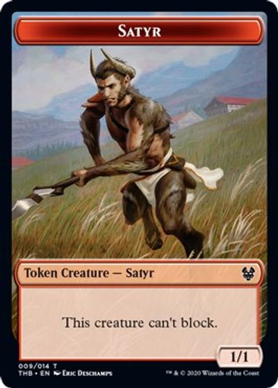 Satyr // Goblin Construct Double-Sided Token [Challenger Decks 2021 Tokens] | Gear Gaming Bentonville