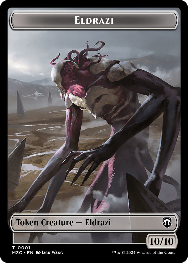 Spirit (Ripple Foil) // Eldrazi Double-Sided Token [Modern Horizons 3 Commander Tokens] | Gear Gaming Bentonville