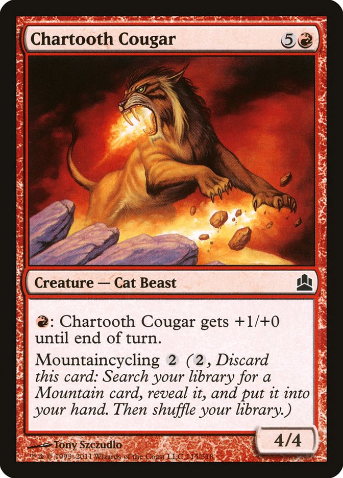 Chartooth Cougar [Commander 2011] | Gear Gaming Bentonville