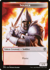 Soldier (017) // Eldrazi Double-Sided Token [Phyrexia: All Will Be One Commander Tokens] | Gear Gaming Bentonville