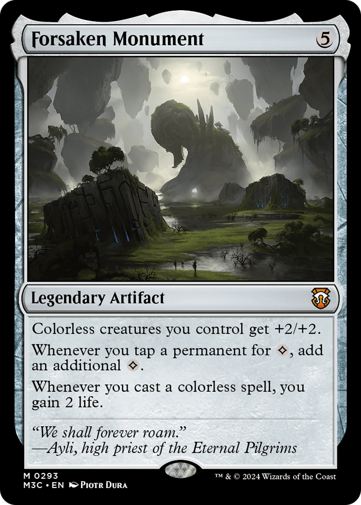 Forsaken Monument (Ripple Foil) [Modern Horizons 3 Commander] | Gear Gaming Bentonville