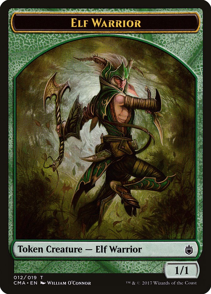 Elf Warrior Token [Commander Anthology Tokens] | Gear Gaming Bentonville