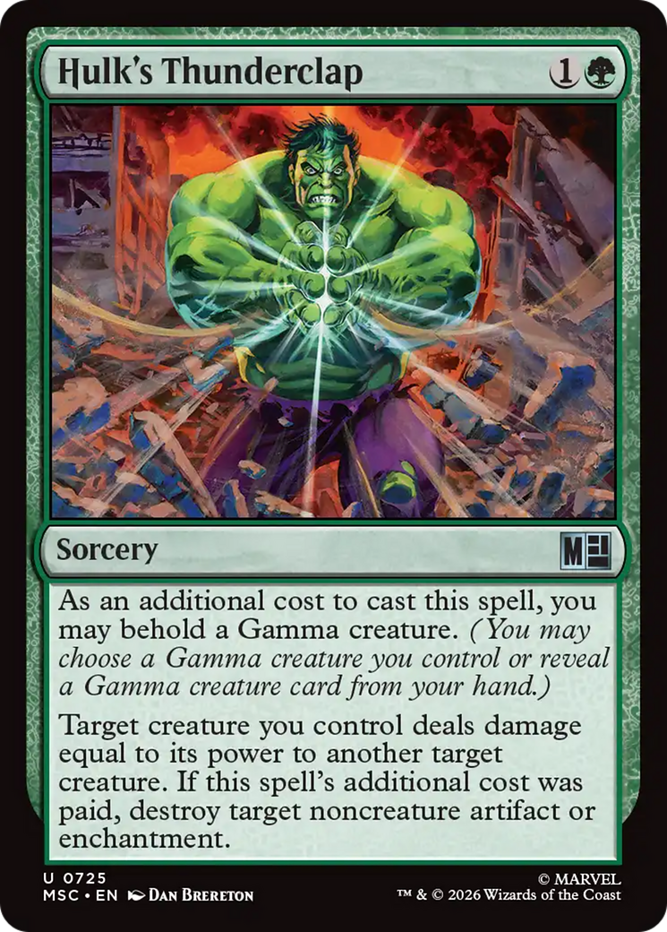 Hulk's Thunderclap [Marvel Super Heroes Commander] | Gear Gaming Bentonville