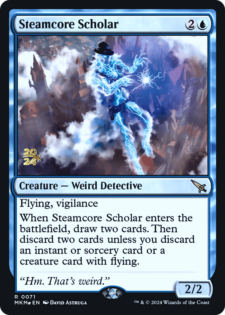 Steamcore Scholar [Murders at Karlov Manor Prerelease Promos] | Gear Gaming Bentonville