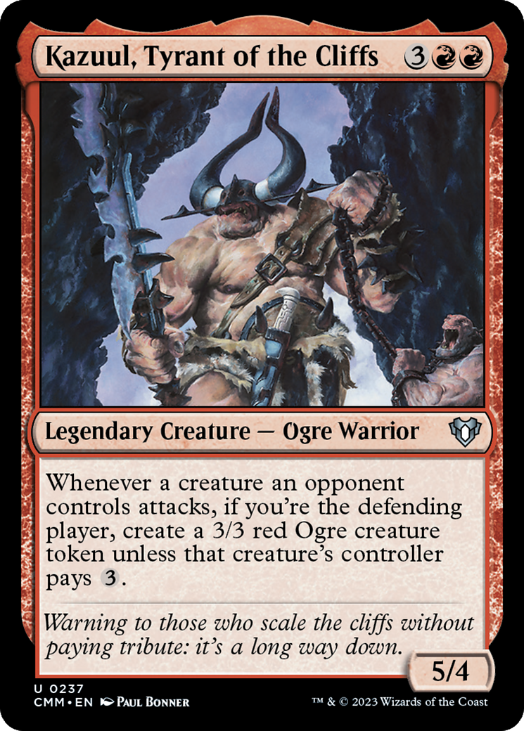 Kazuul, Tyrant of the Cliffs [Commander Masters] | Gear Gaming Bentonville