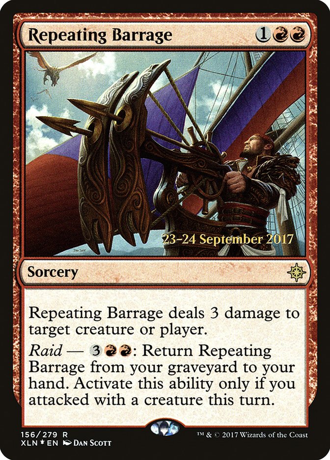 Repeating Barrage [Ixalan Prerelease Promos] | Gear Gaming Bentonville