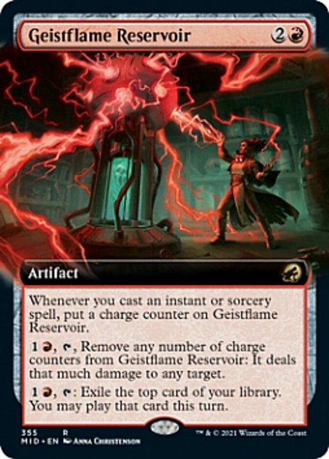 Geistflame Reservoir (Extended Art) [Innistrad: Midnight Hunt] | Gear Gaming Bentonville