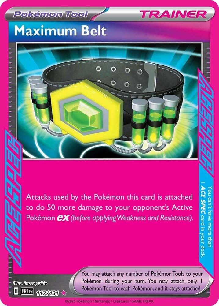 Maximum Belt (117/131) [Scarlet & Violet: Prismatic Evolutions] | Gear Gaming Bentonville