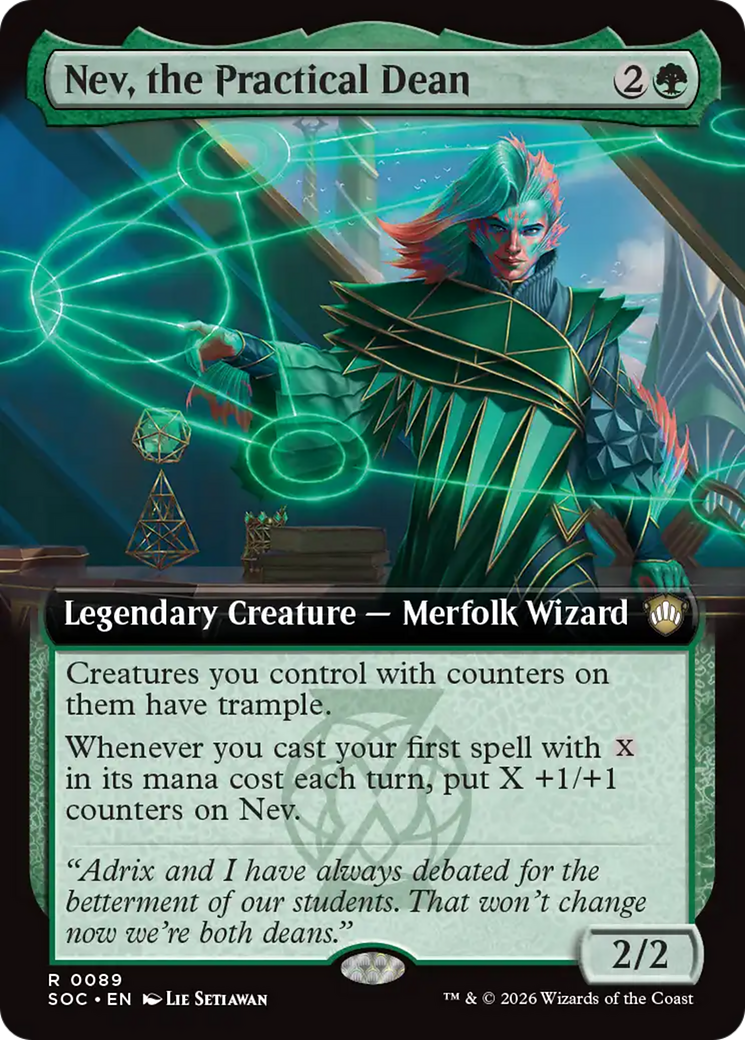 Nev, the Practical Dean (Extended Art) [Secrets of Strixhaven Commander] | Gear Gaming Bentonville