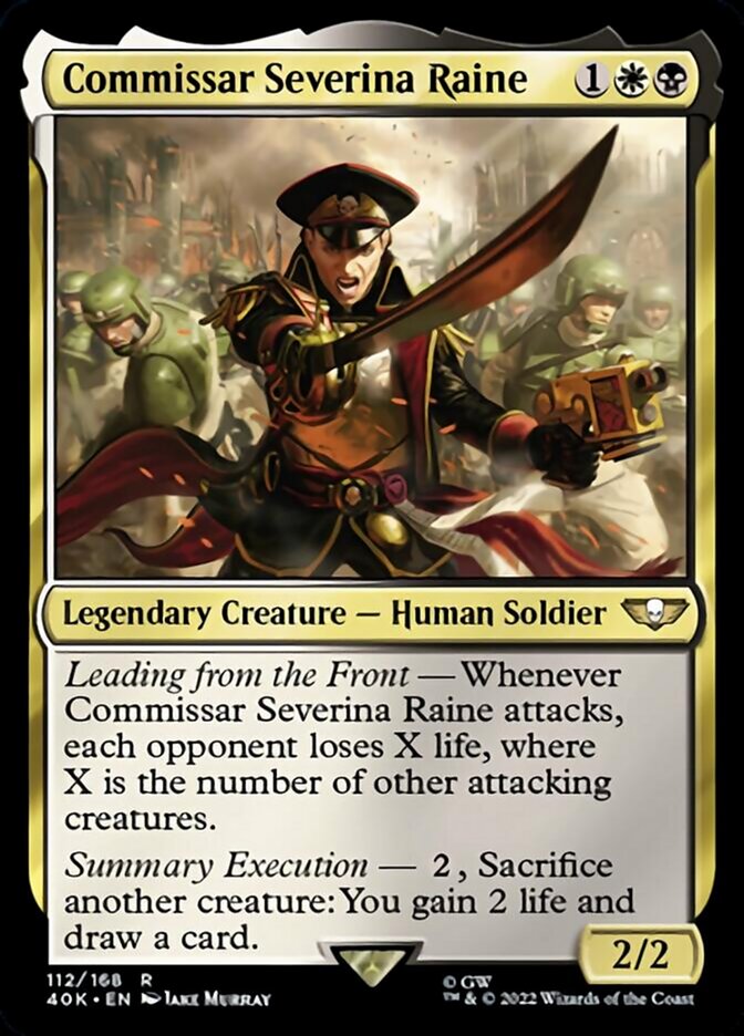 Commissar Severina Raine (Surge Foil) [Warhammer 40,000] | Gear Gaming Bentonville