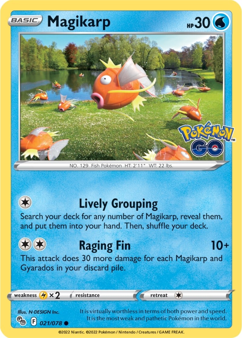 Magikarp (021/078) [Pokémon GO] | Gear Gaming Bentonville