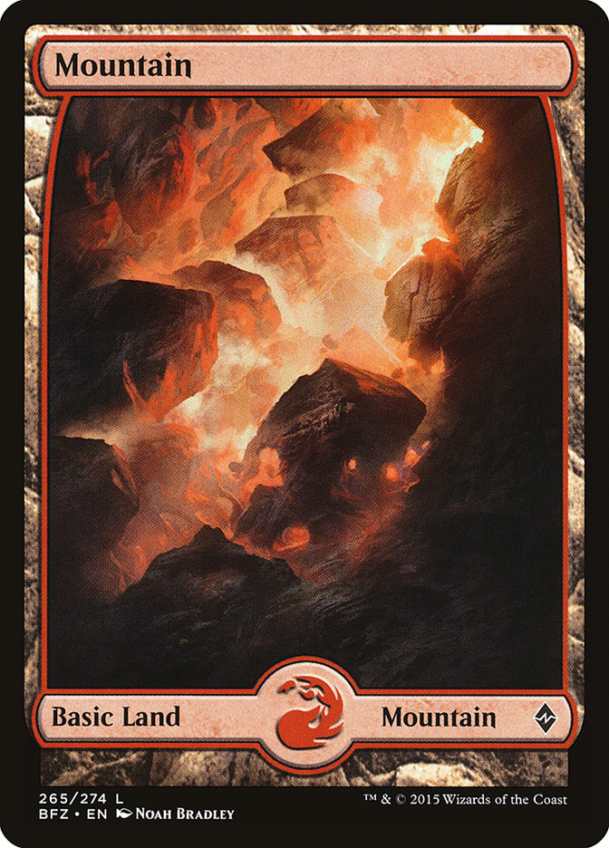 Mountain (265) (Full Art) [Battle for Zendikar] | Gear Gaming Bentonville