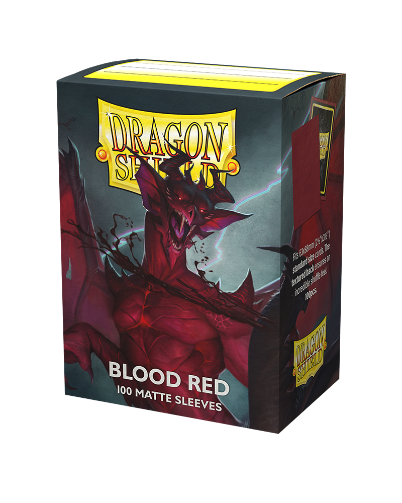 Standard Dragon Shield Matte Sleeves – Blood Red (100ct) | Gear Gaming Bentonville