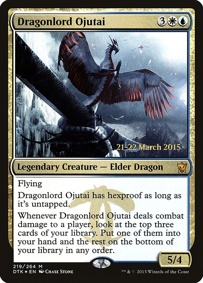 Dragonlord Ojutai [Dragons of Tarkir Prerelease Promos] | Gear Gaming Bentonville