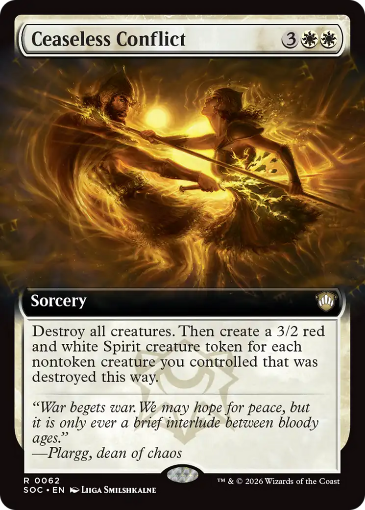 Ceaseless Conflict (Extended Art) [Secrets of Strixhaven Commander] | Gear Gaming Bentonville